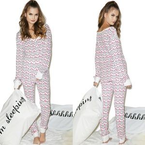 Wildfox Reindeer Ski Bunny Pajama Set